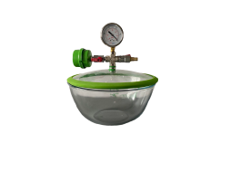 Стеклянный эксикатор для вакуумной очистки ВНО