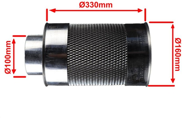 многоразовый  разборной угольный фильтр для гроубокса у производителя