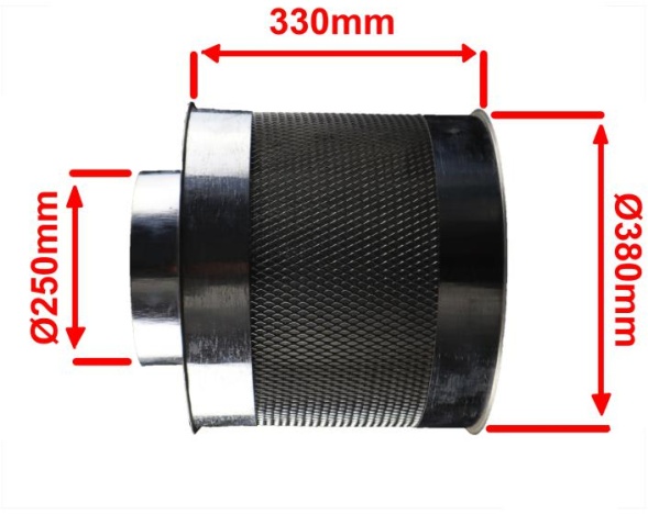 Мы предлагаем широкий ассортимент продукции: Ø250мм разборной, качественный угольный фильтр для воздуховодов . Прямые поставки от производителя, гарантии качества и доставка по всей Украине