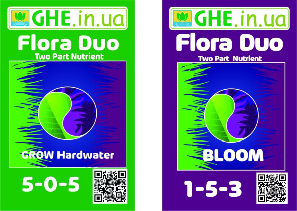 Мы предлагаем широкий ассортимент продукции: Flora Duo набор: Grow HW GHE + Bloom GHE . Прямые поставки от производителя, гарантии качества и доставка по всей Украине